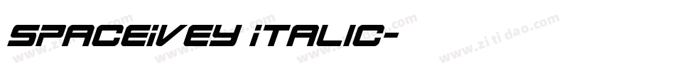 SpaceIvey Italic字体转换